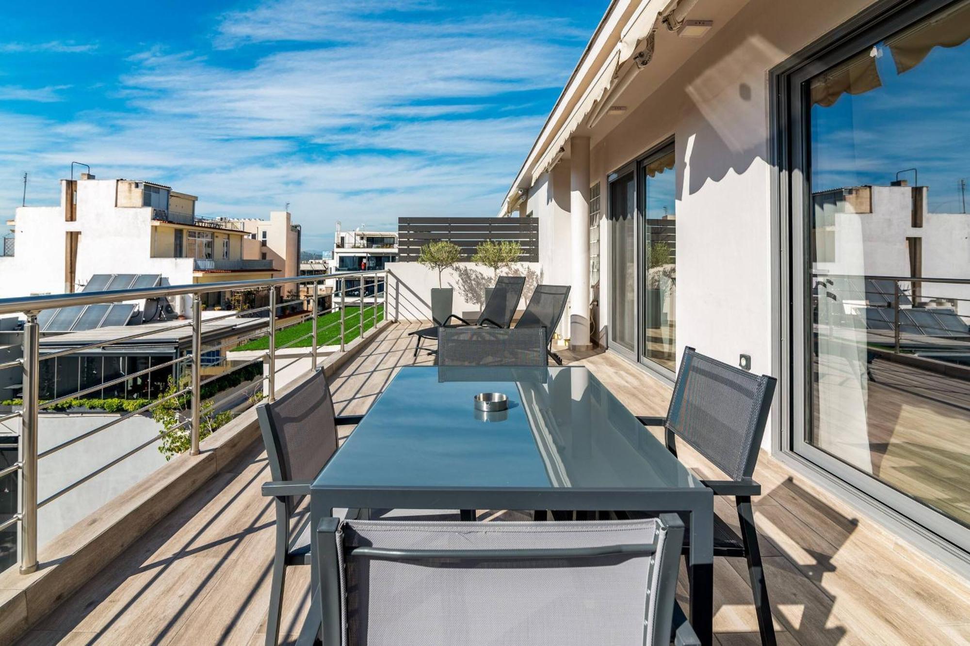 Apartament Dreamy Athens Penthouse With Acropolis View Zewnętrze zdjęcie